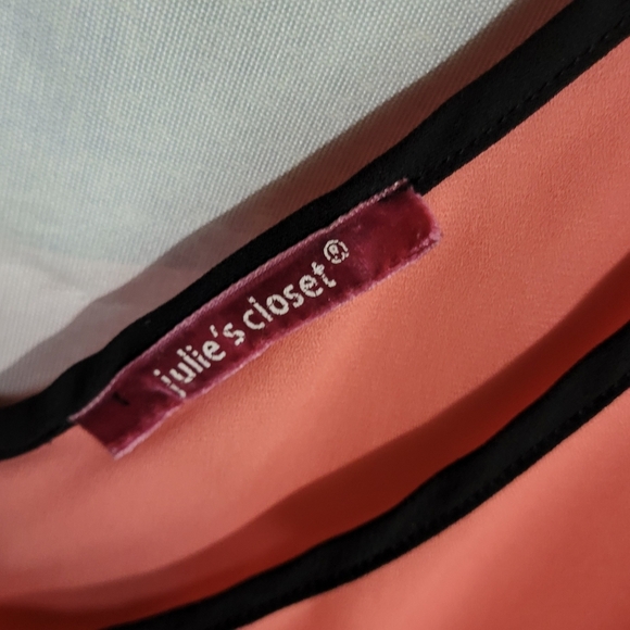 Julie's Closet Peachy Orange Sleeveless Bow Back - Picture 3 of 8